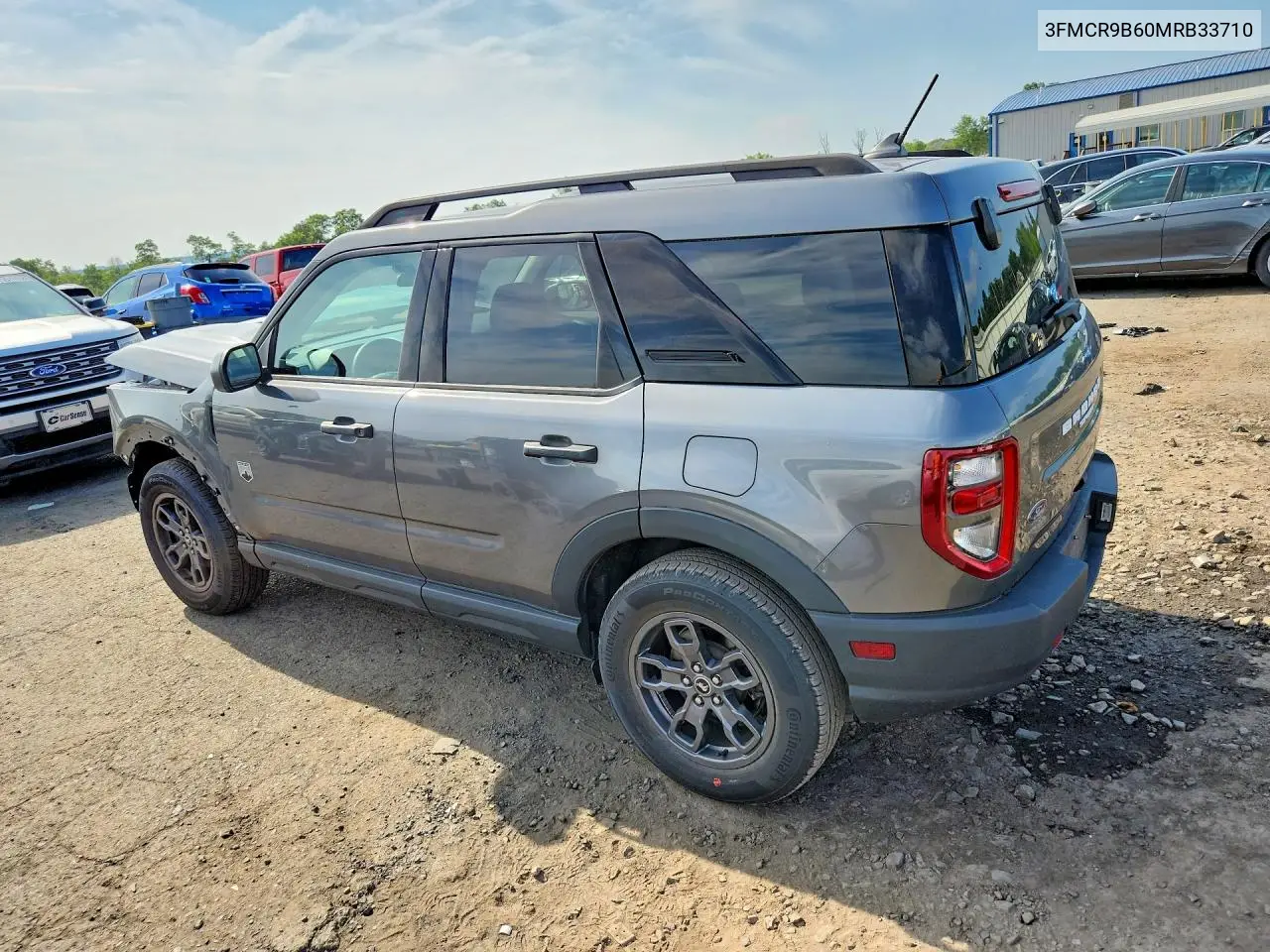 2021 Ford Bronco Sport Big Bend VIN: 3FMCR9B60MRB33710 Lot: 56524456
