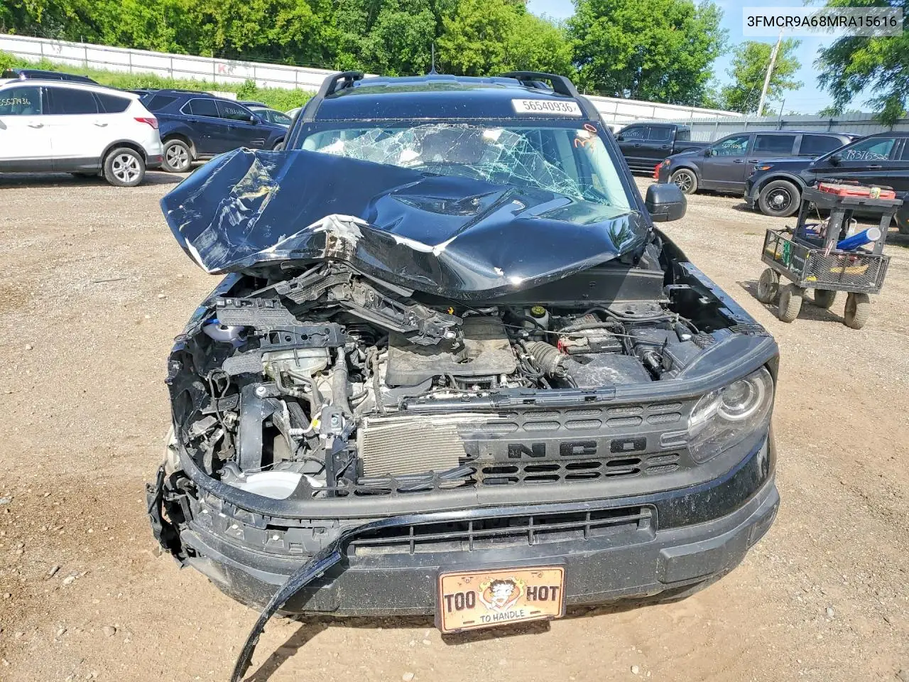 2021 Ford Bronco Sport VIN: 3FMCR9A68MRA15616 Lot: 56540936