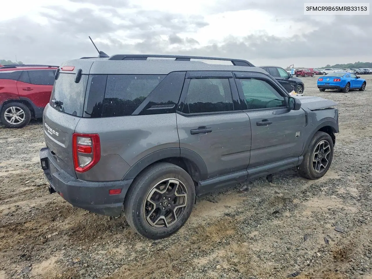 2021 Ford Bronco Sport Big Bend VIN: 3FMCR9B65MRB33153 Lot: 56566036