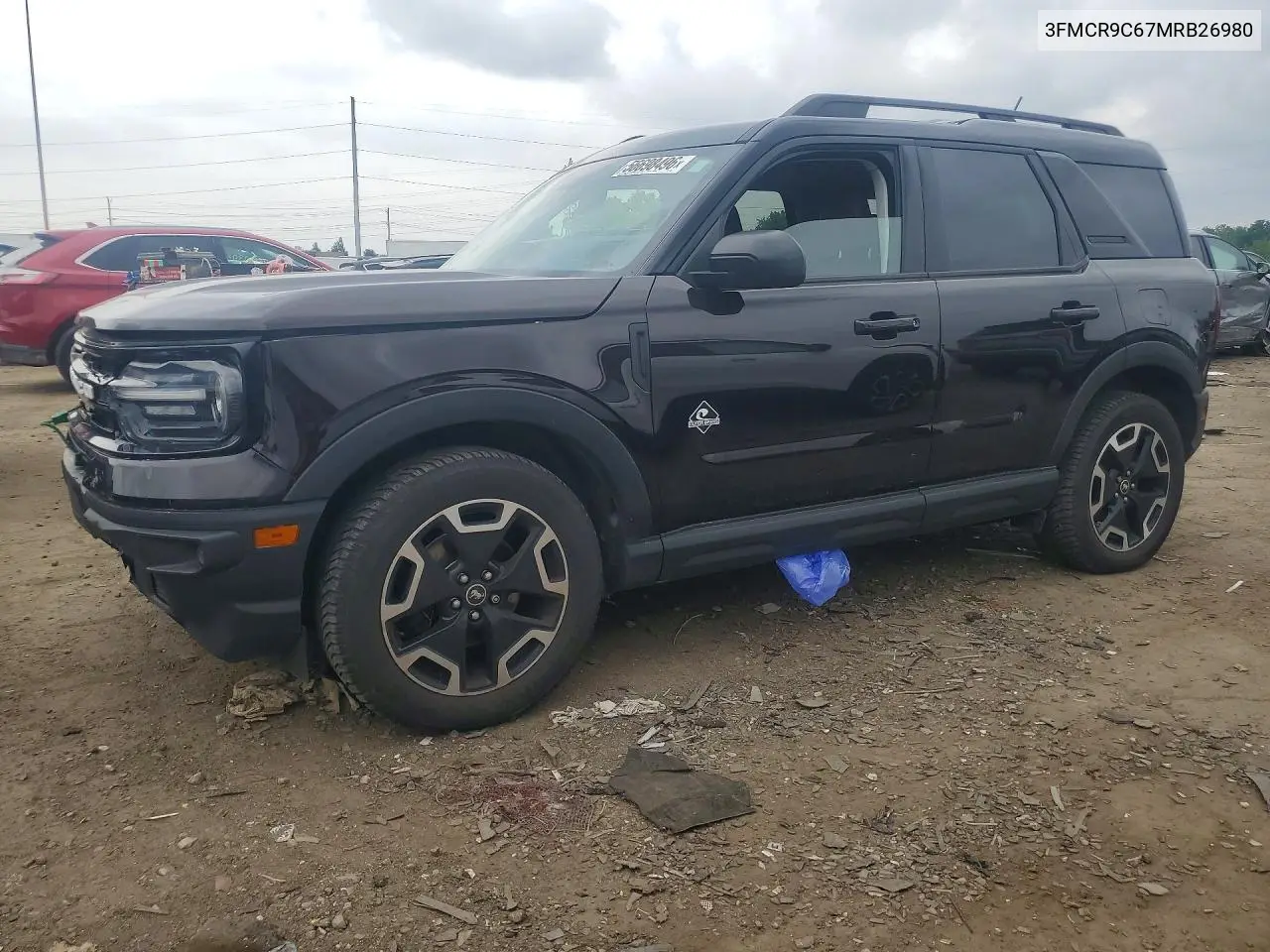 2021 Ford Bronco Sport Outer Banks VIN: 3FMCR9C67MRB26980 Lot: 56698496