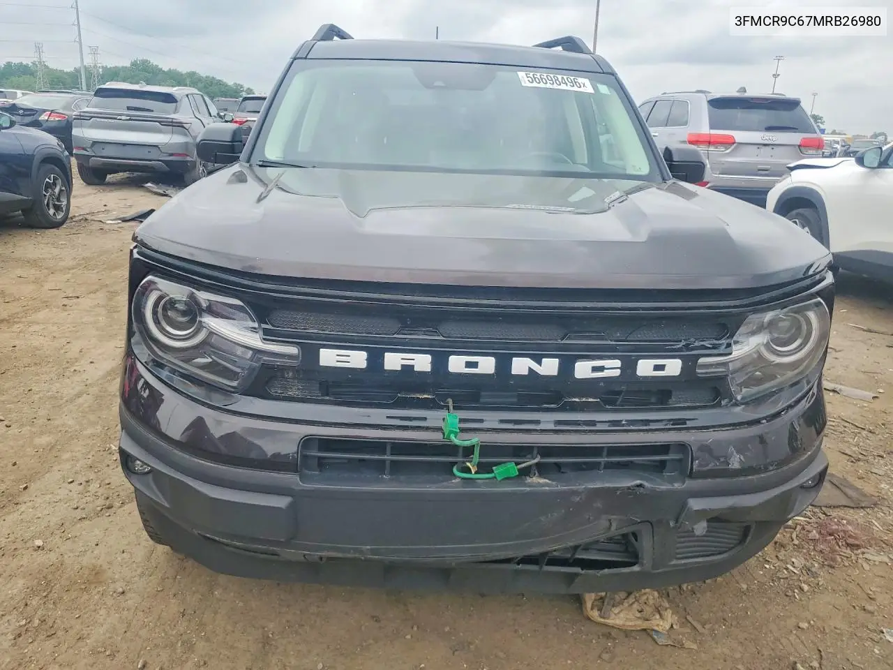 2021 Ford Bronco Sport Outer Banks VIN: 3FMCR9C67MRB26980 Lot: 56698496