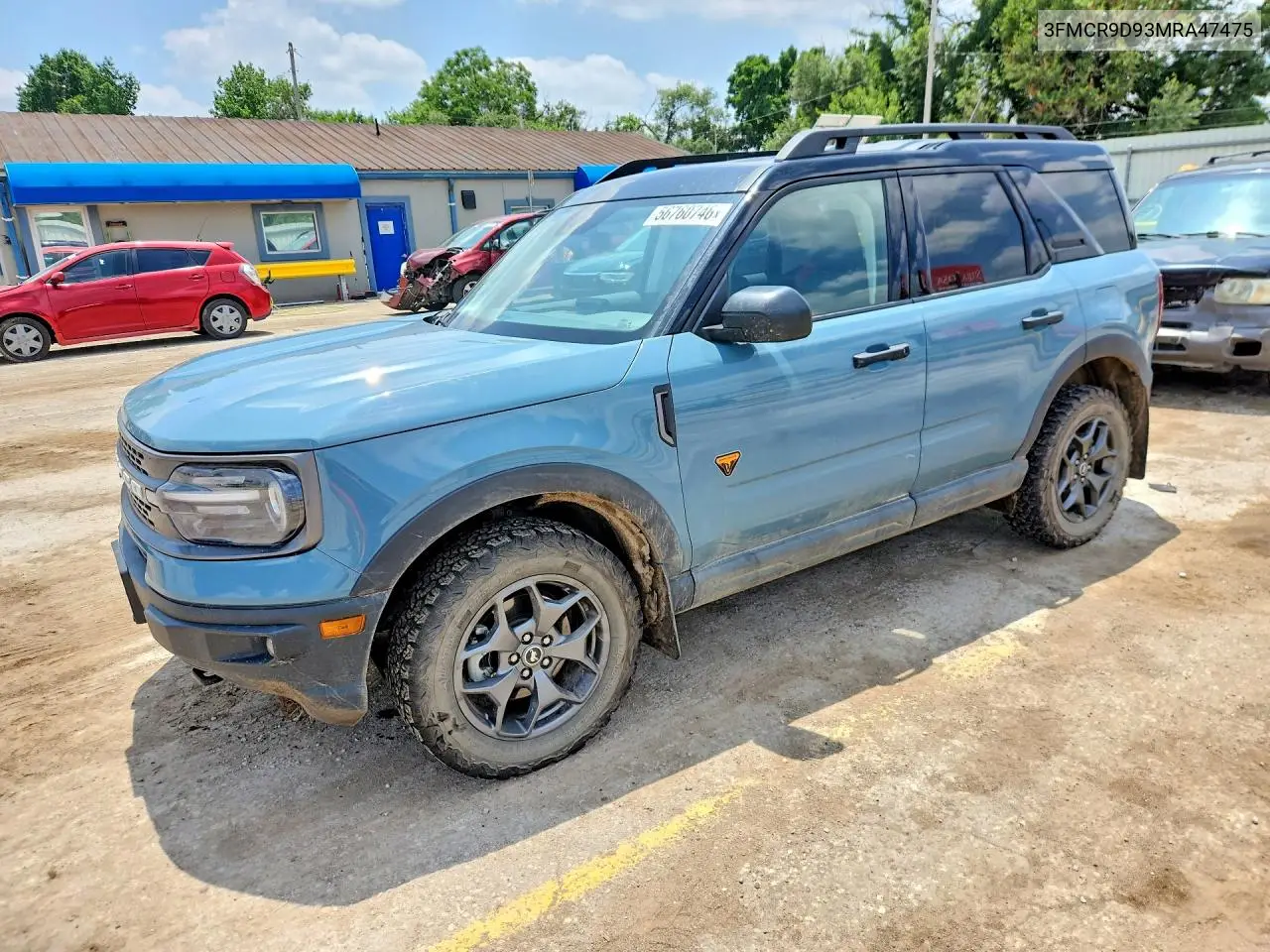 2021 Ford Bronco Sport Badlands VIN: 3FMCR9D93MRA47475 Lot: 56760746