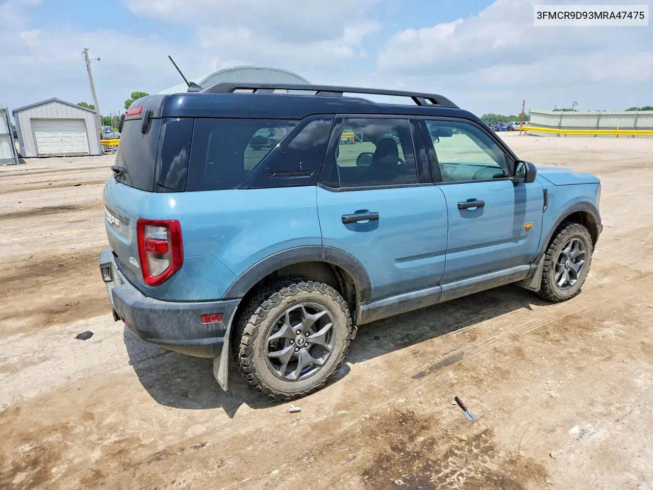 2021 Ford Bronco Sport Badlands VIN: 3FMCR9D93MRA47475 Lot: 56760746