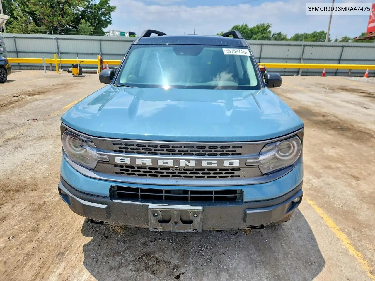 2021 Ford Bronco Sport Badlands VIN: 3FMCR9D93MRA47475 Lot: 56760746
