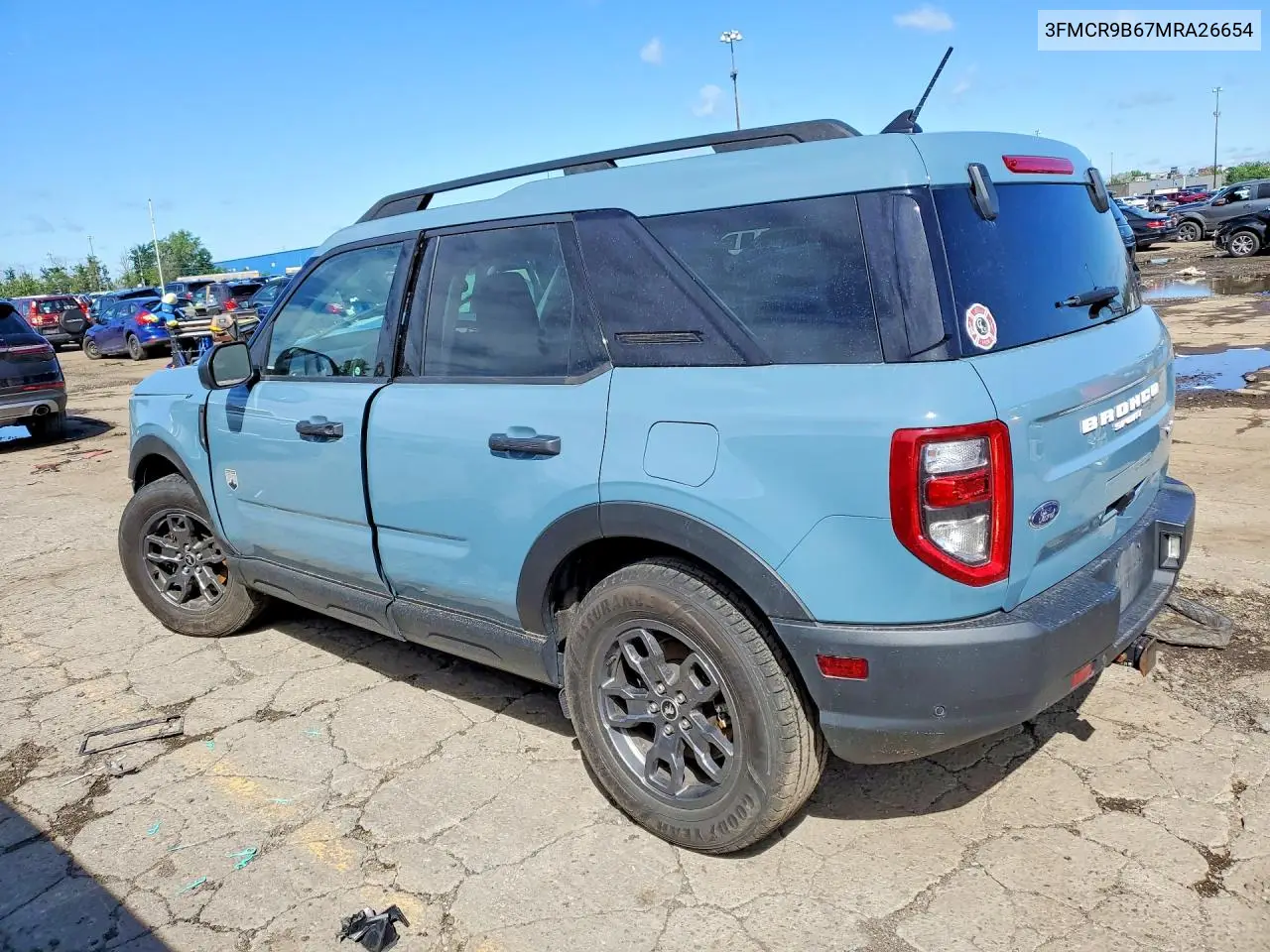 2021 Ford Bronco Sport Big Bend VIN: 3FMCR9B67MRA26654 Lot: 56829496