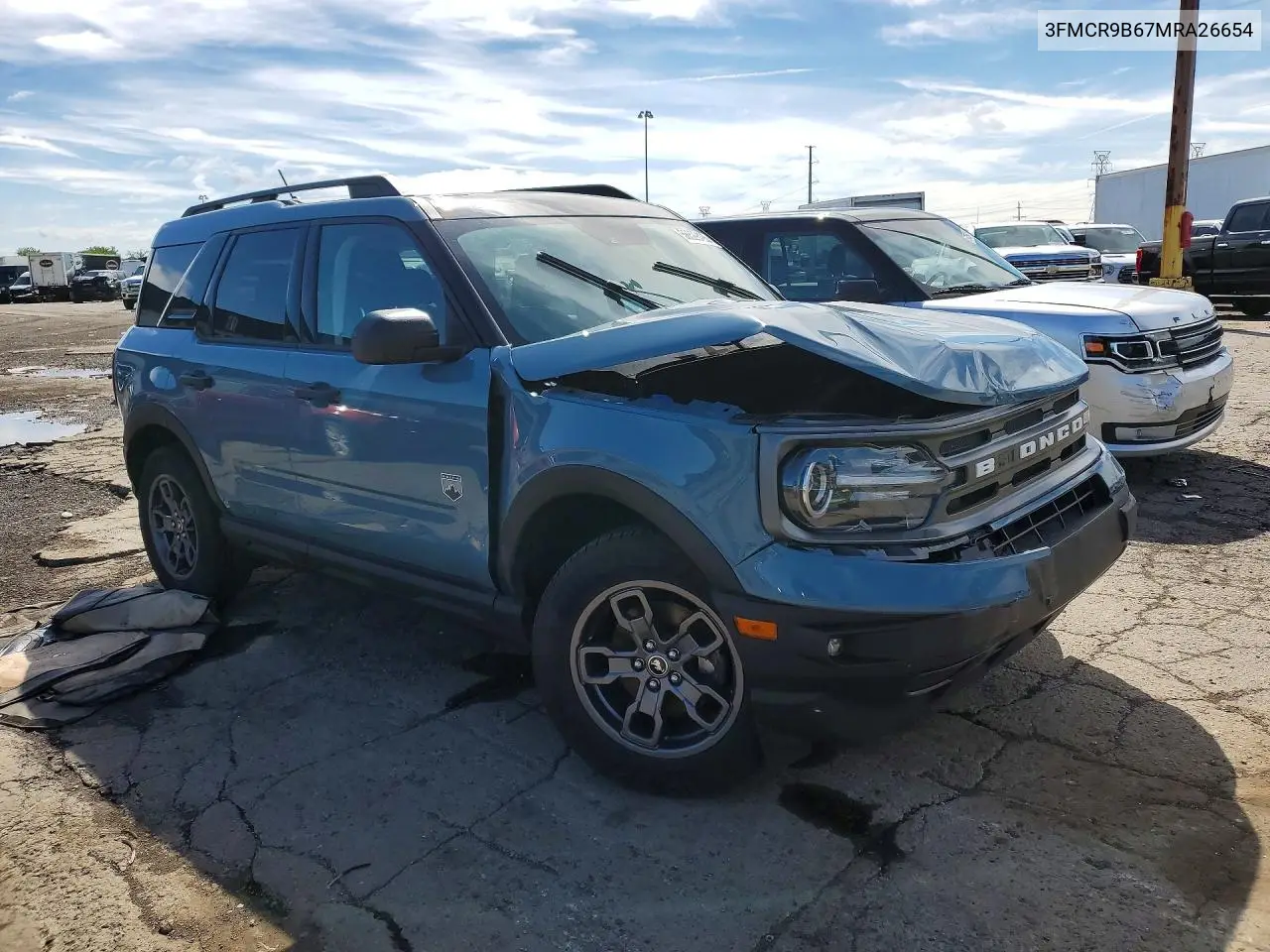 2021 Ford Bronco Sport Big Bend VIN: 3FMCR9B67MRA26654 Lot: 56829496