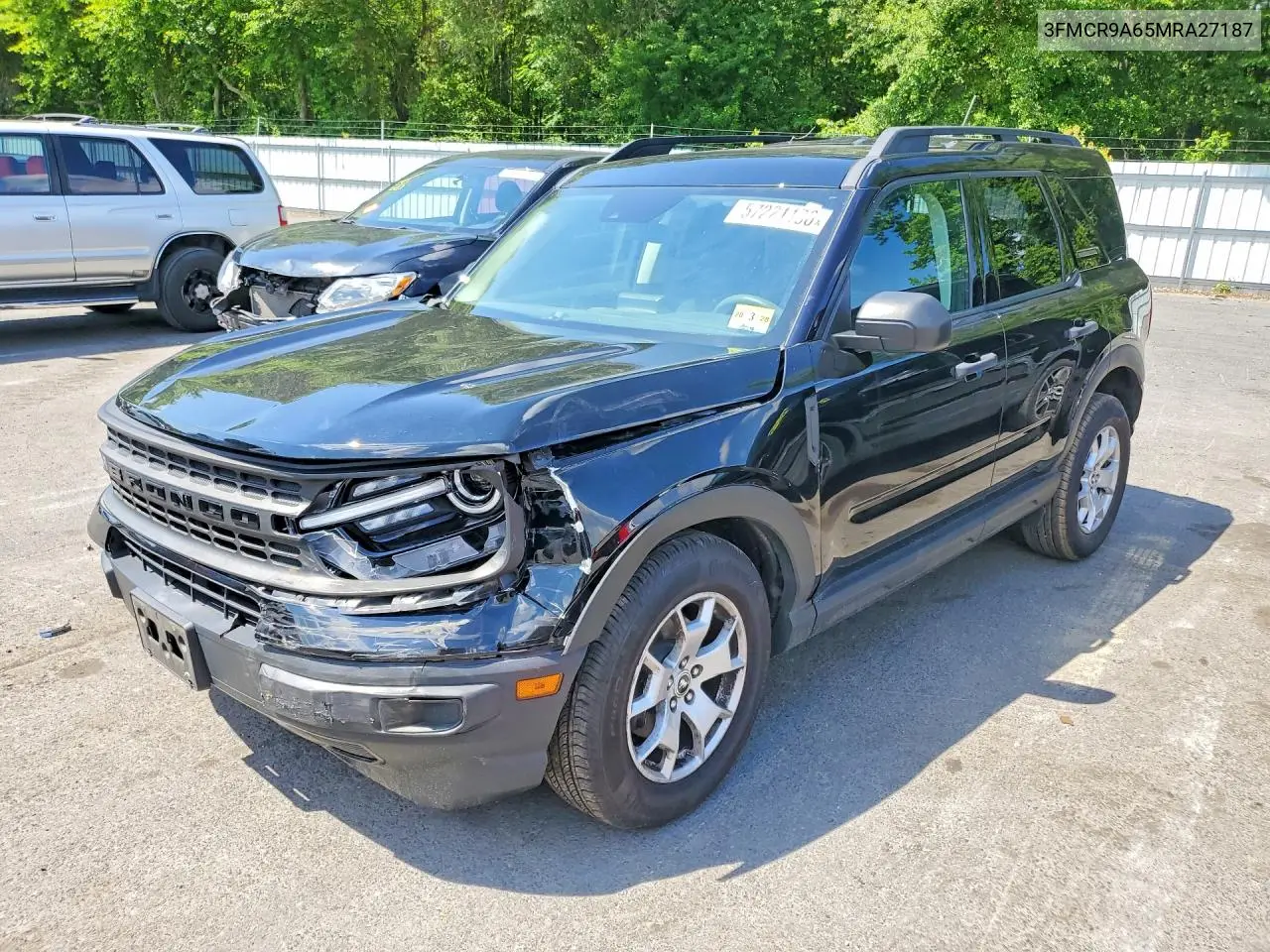 2021 Ford Bronco Sport VIN: 3FMCR9A65MRA27187 Lot: 57221136