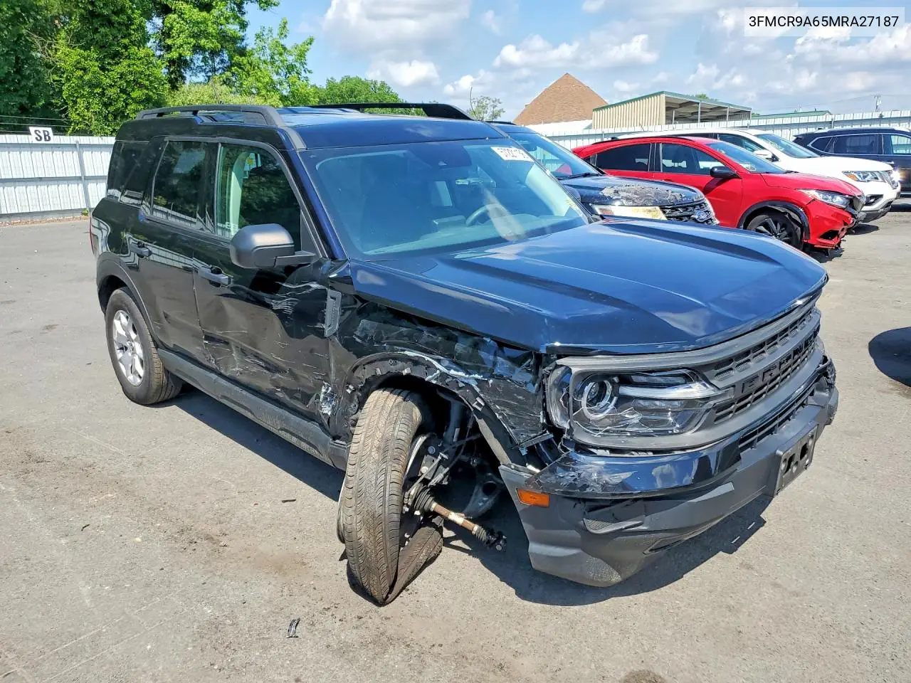 2021 Ford Bronco Sport VIN: 3FMCR9A65MRA27187 Lot: 57221136