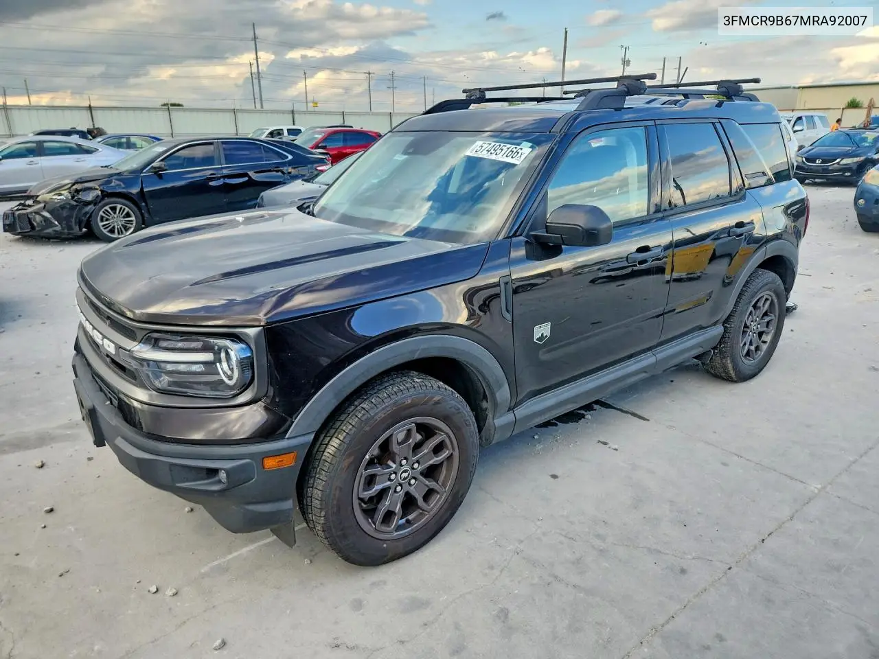 2021 Ford Bronco Sport Big Bend VIN: 3FMCR9B67MRA92007 Lot: 57495166