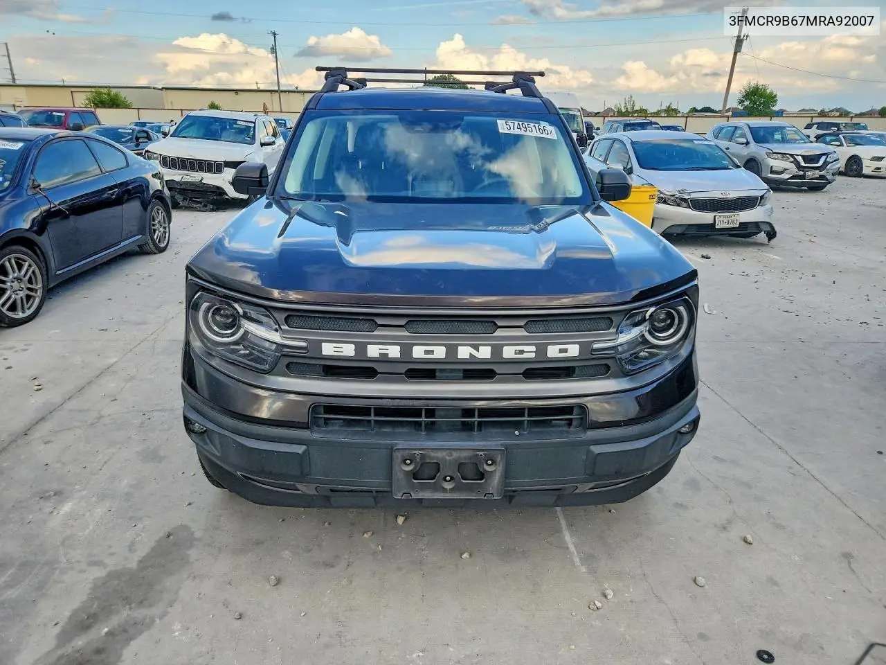 2021 Ford Bronco Sport Big Bend VIN: 3FMCR9B67MRA92007 Lot: 57495166