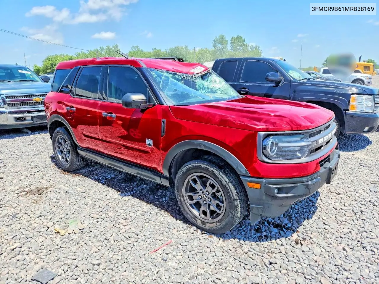 2021 Ford Bronco Sport Big Bend VIN: 3FMCR9B61MRB38169 Lot: 58079766