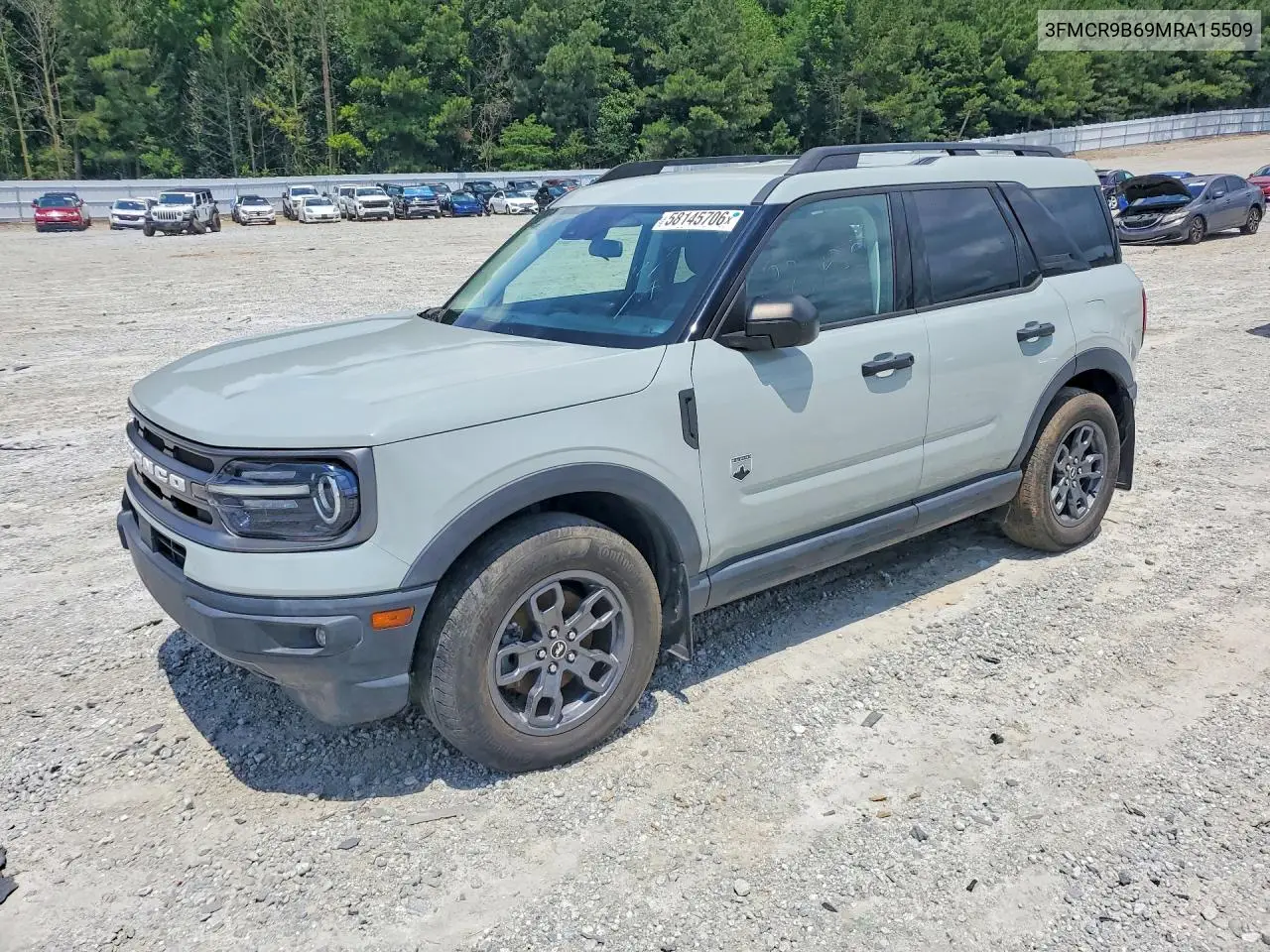 2021 Ford Bronco Sport Big Bend VIN: 3FMCR9B69MRA15509 Lot: 58145706