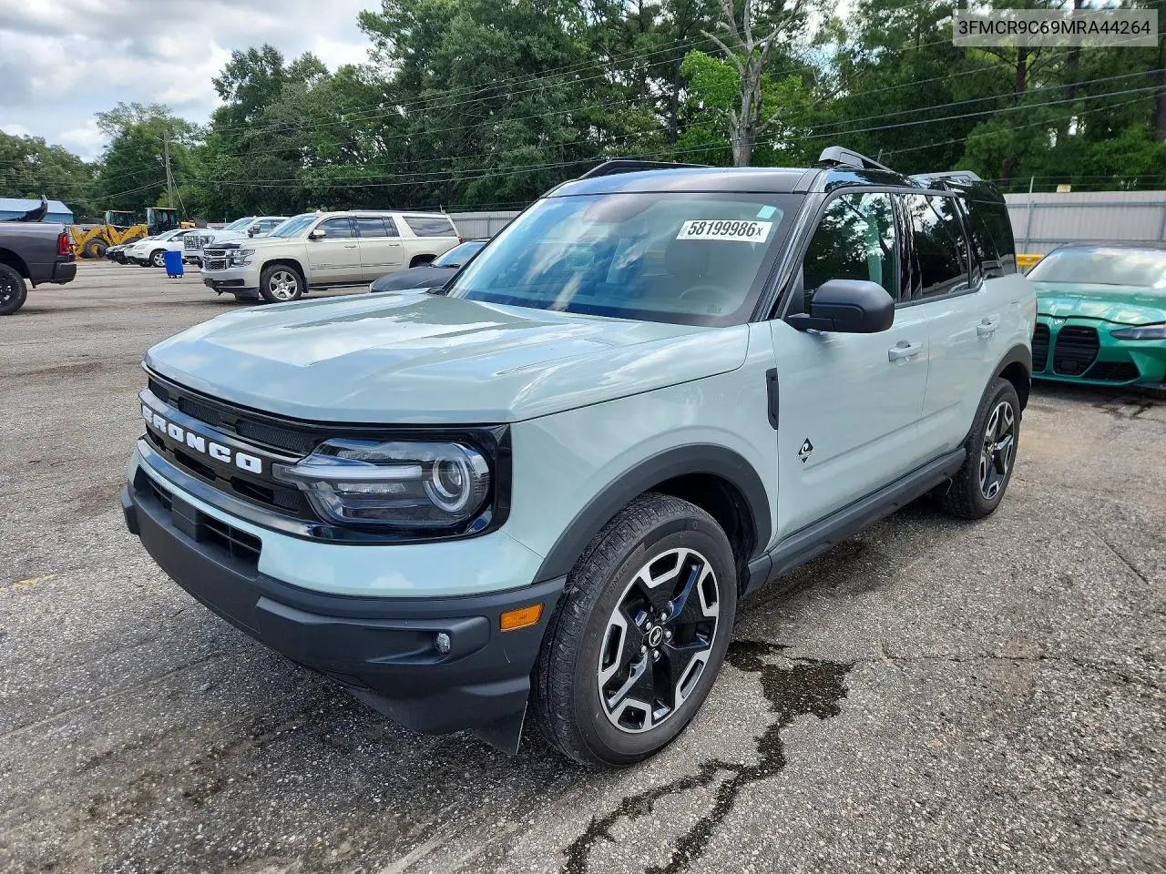 2021 Ford Bronco Sport Outer Banks VIN: 3FMCR9C69MRA44264 Lot: 58199986