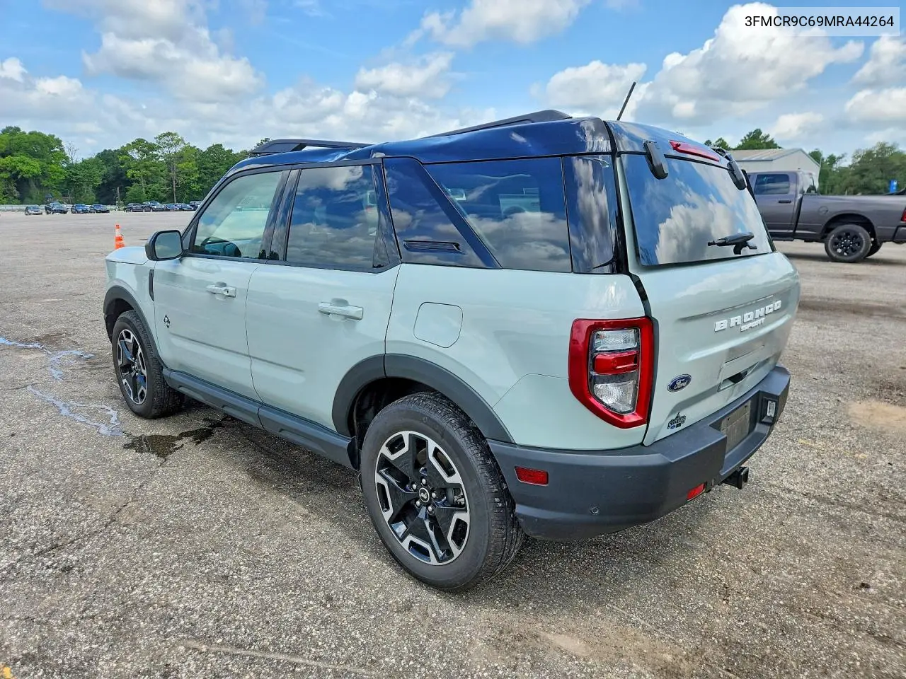 2021 Ford Bronco Sport Outer Banks VIN: 3FMCR9C69MRA44264 Lot: 58199986