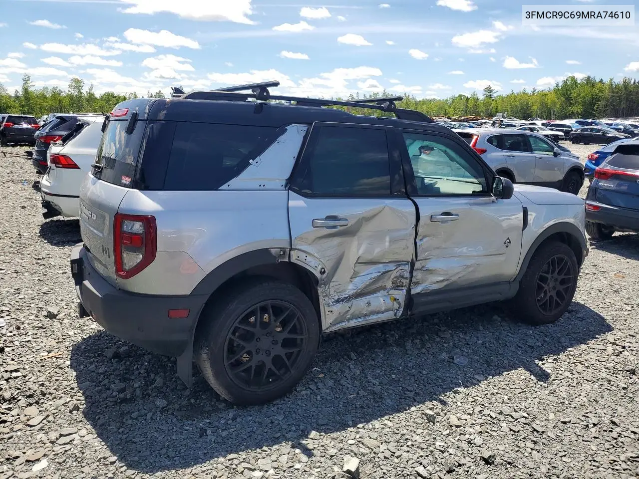 2021 Ford Bronco Sport Outer Banks VIN: 3FMCR9C69MRA74610 Lot: 58236456