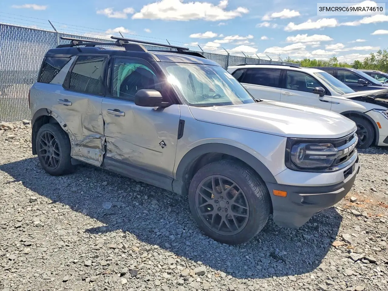 2021 Ford Bronco Sport Outer Banks VIN: 3FMCR9C69MRA74610 Lot: 58236456