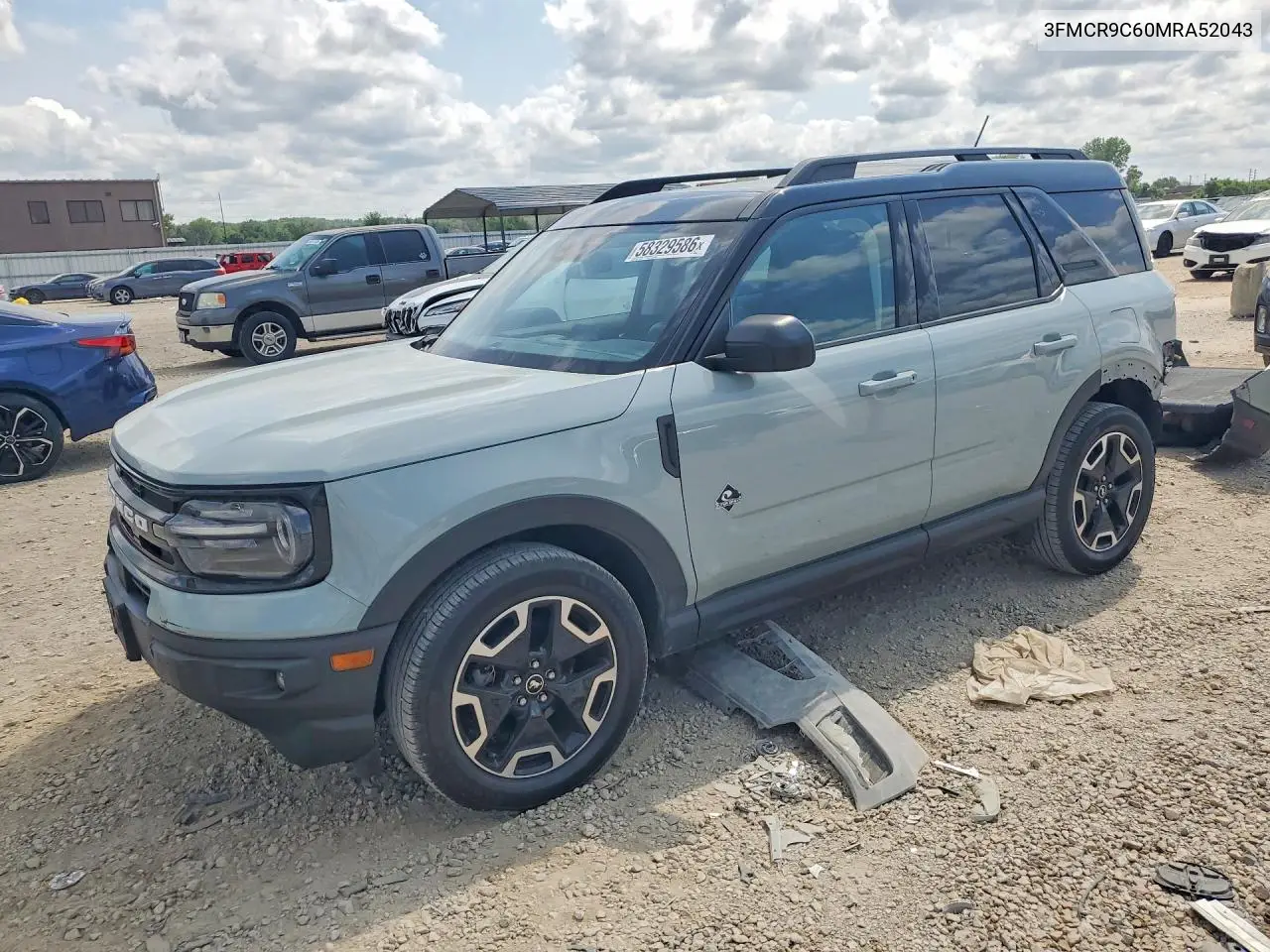2021 Ford Bronco Sport Outer Banks VIN: 3FMCR9C60MRA52043 Lot: 58329586