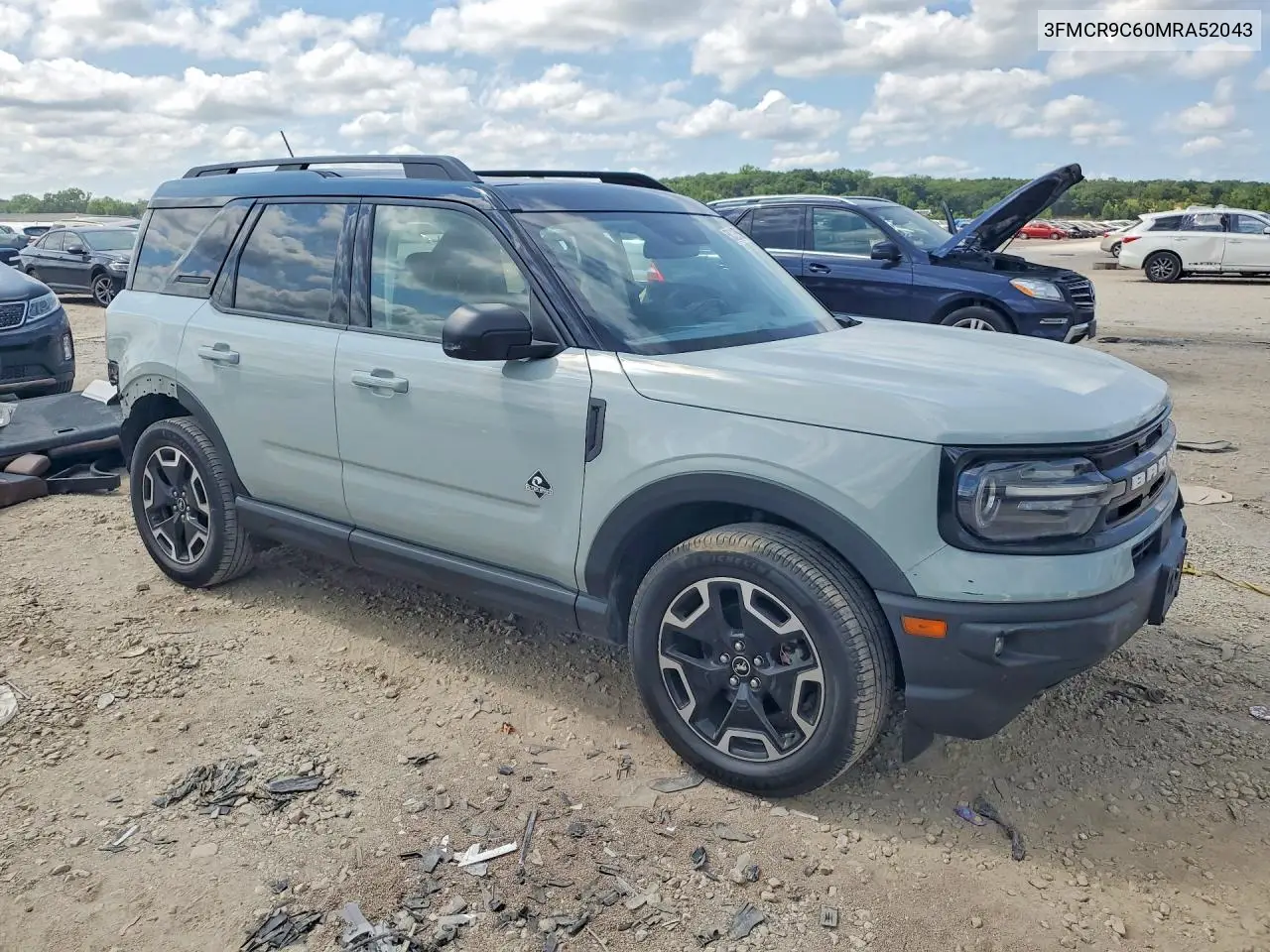 2021 Ford Bronco Sport Outer Banks VIN: 3FMCR9C60MRA52043 Lot: 58329586