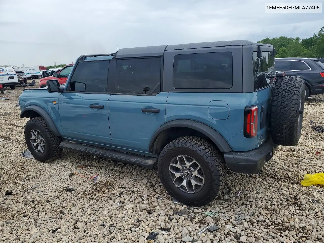 2021 Ford Bronco Base VIN: 1FMEE5DH7MLA77405 Lot: 58392196
