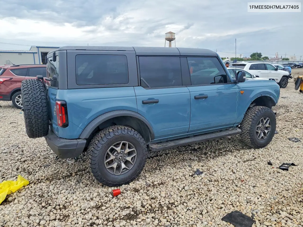 2021 Ford Bronco Base VIN: 1FMEE5DH7MLA77405 Lot: 58392196
