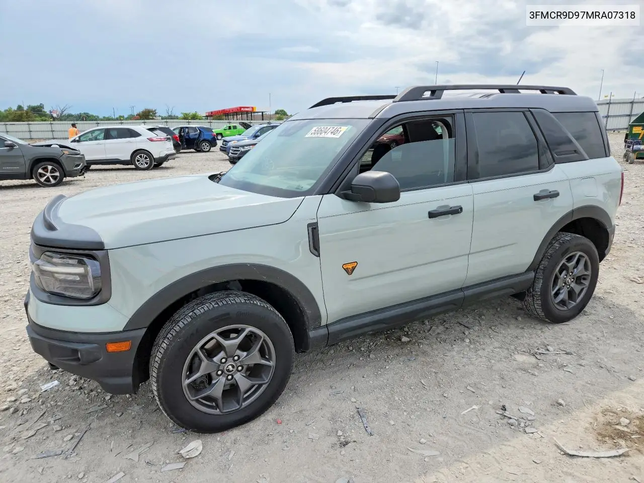 2021 Ford Bronco Sport Badlands VIN: 3FMCR9D97MRA07318 Lot: 58604746