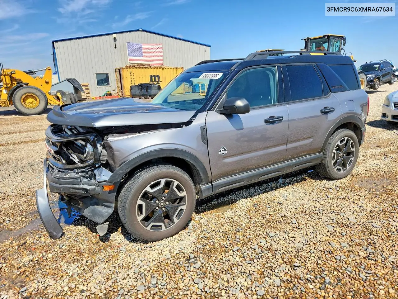 2021 Ford Bronco Sport Outer Banks VIN: 3FMCR9C6XMRA67634 Lot: 58806066