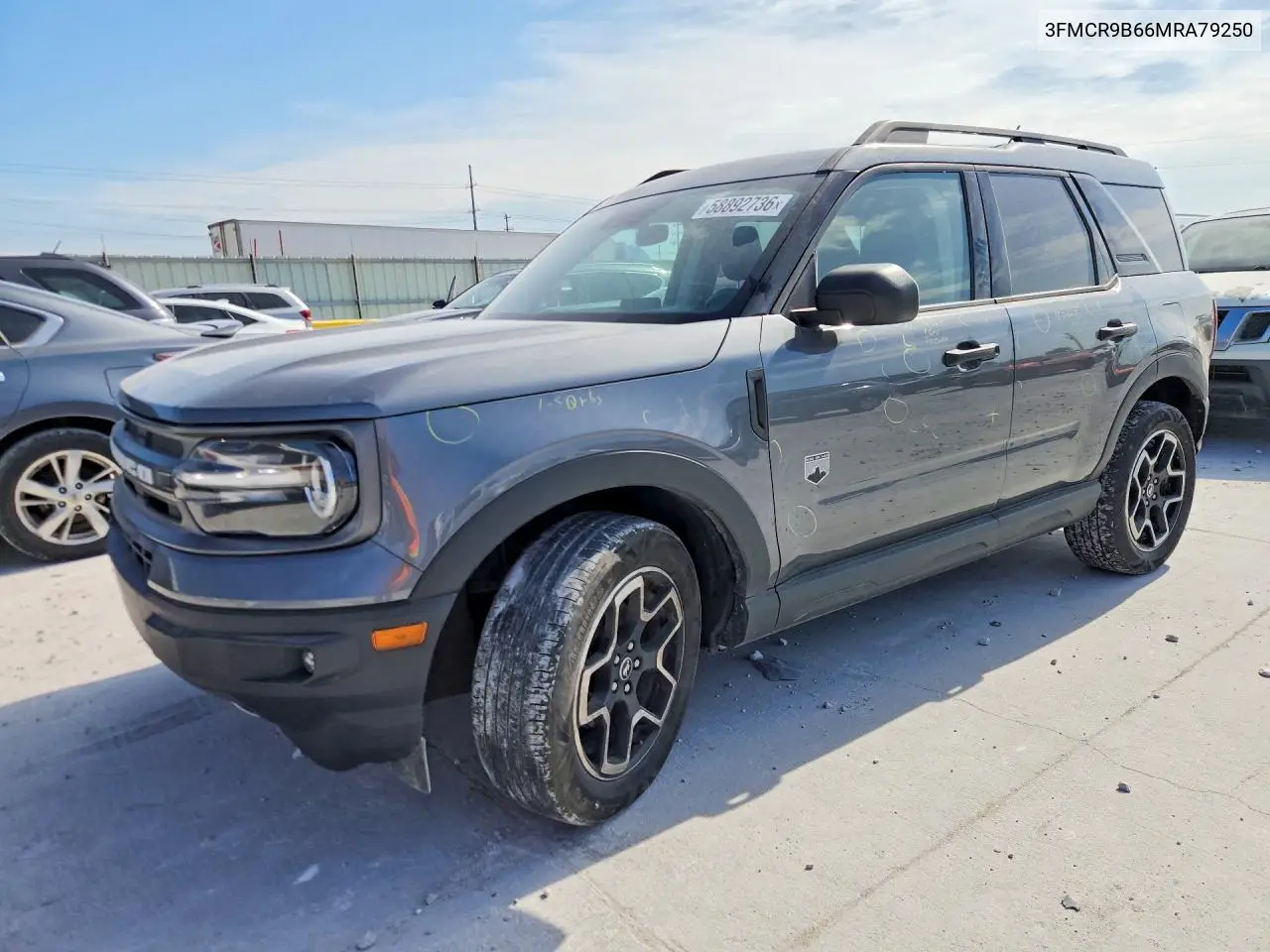 2021 Ford Bronco Sport Big Bend VIN: 3FMCR9B66MRA79250 Lot: 58892736