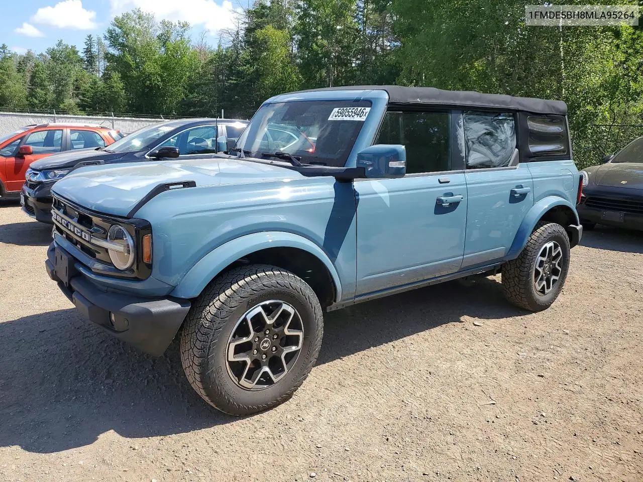 2021 Ford Bronco Base VIN: 1FMDE5BH8MLA95264 Lot: 59055946