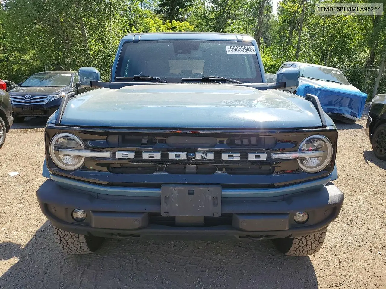 2021 Ford Bronco Base VIN: 1FMDE5BH8MLA95264 Lot: 59055946