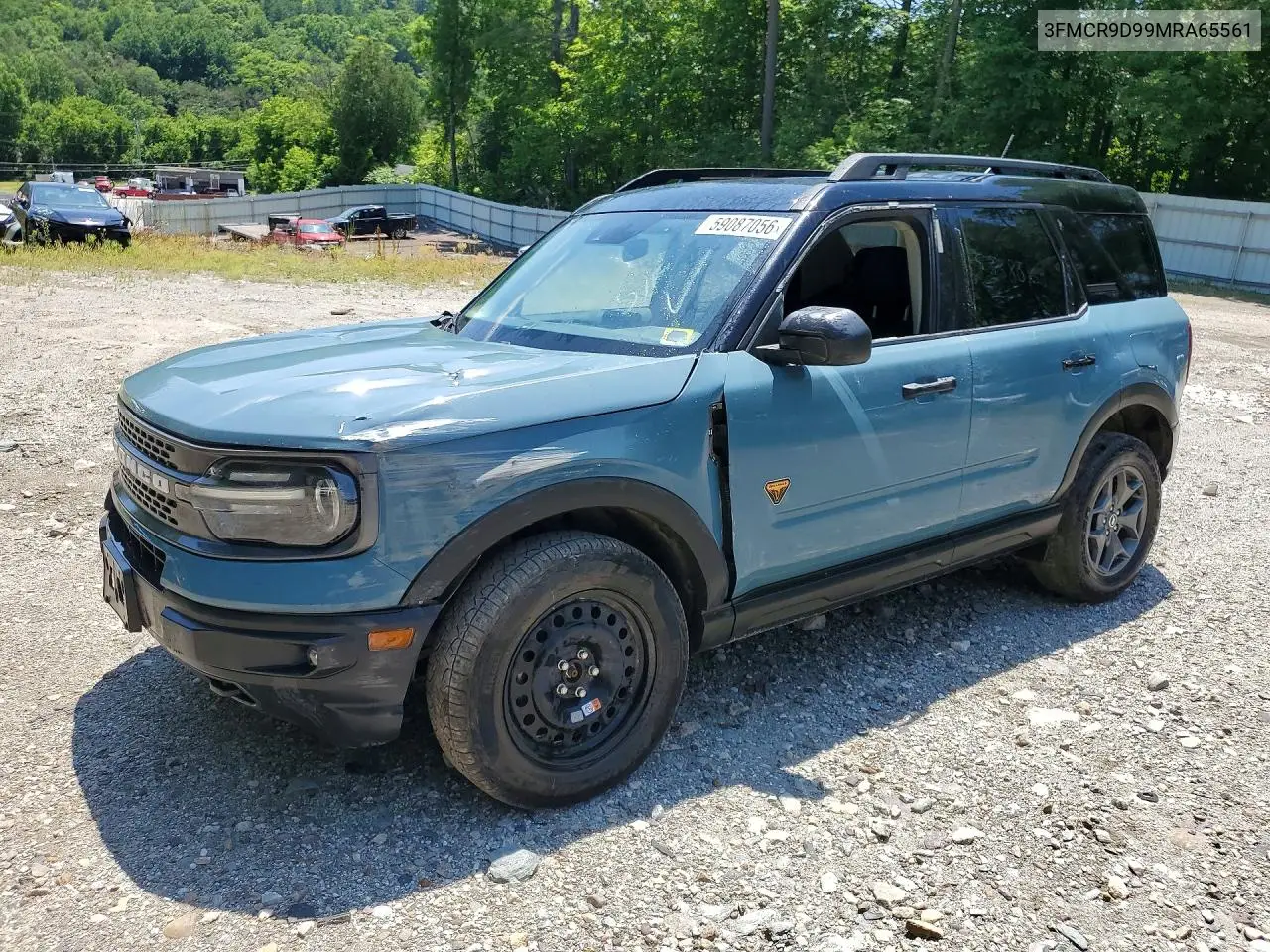 2021 Ford Bronco Sport Badlands VIN: 3FMCR9D99MRA65561 Lot: 59087056