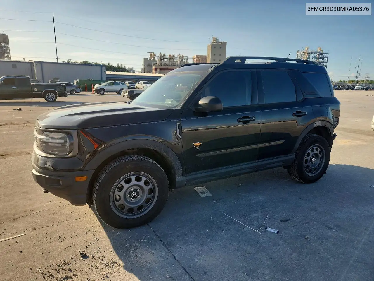 2021 Ford Bronco Sport Badlands VIN: 3FMCR9D90MRA05376 Lot: 59090726