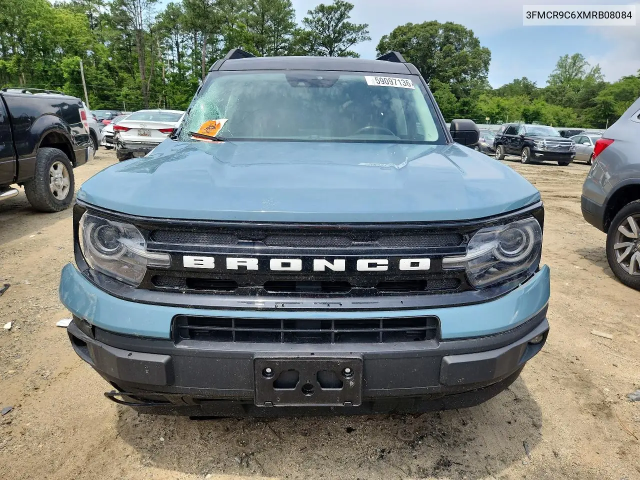 2021 Ford Bronco Sport Outer Banks VIN: 3FMCR9C6XMRB08084 Lot: 59097136
