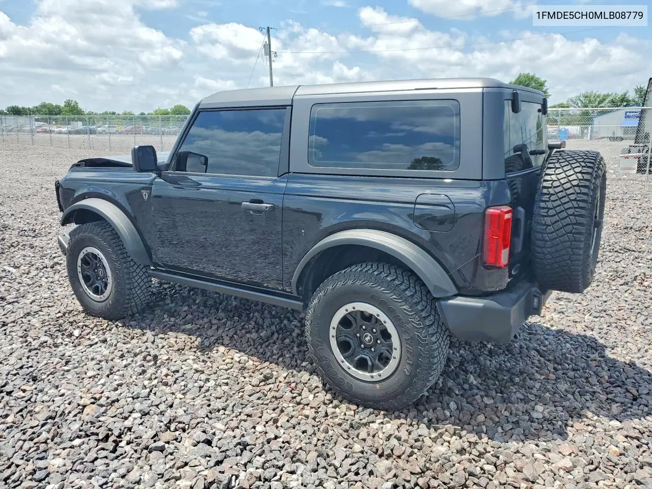 2021 Ford Bronco Base VIN: 1FMDE5CH0MLB08779 Lot: 59110316