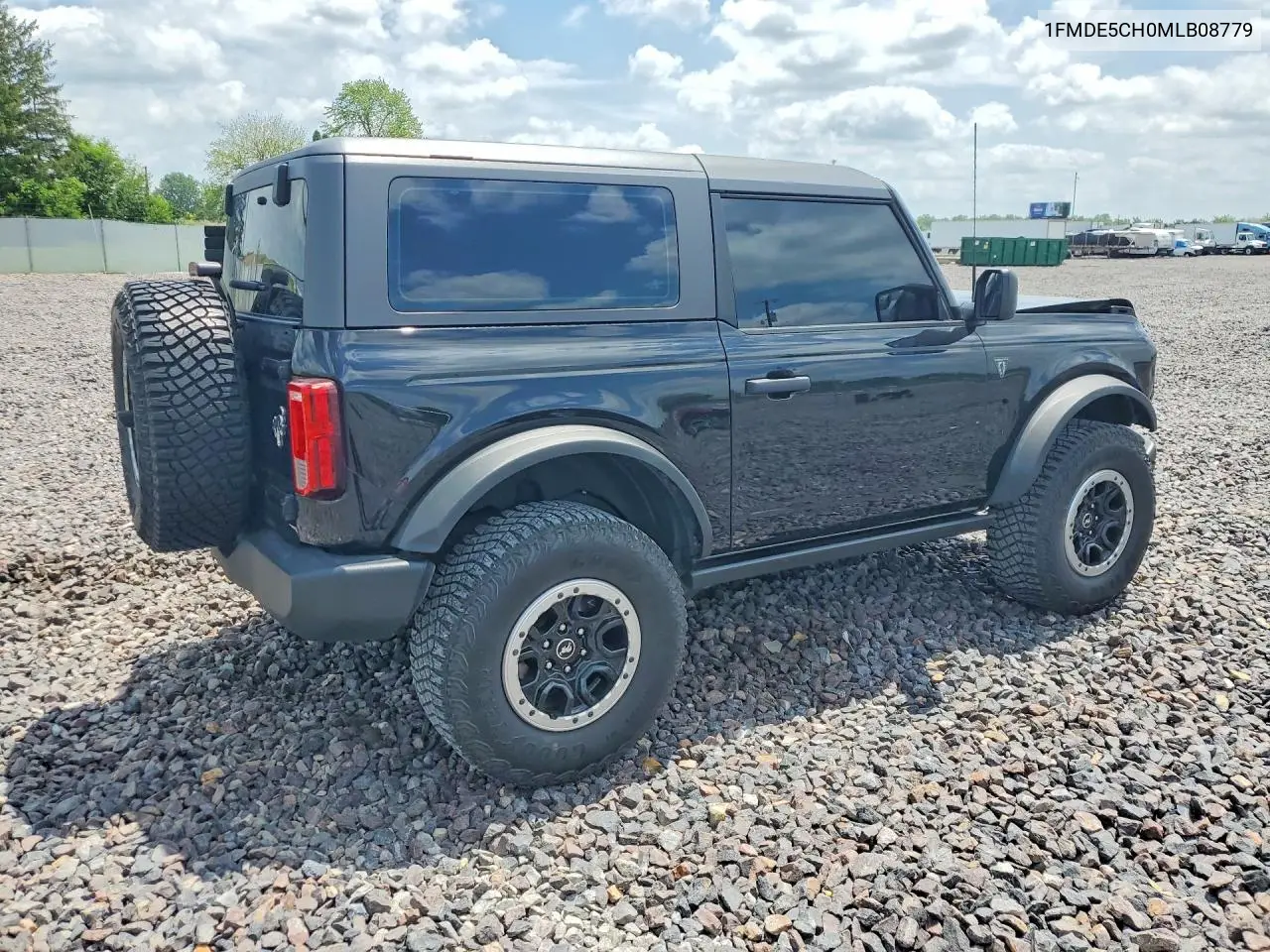 2021 Ford Bronco Base VIN: 1FMDE5CH0MLB08779 Lot: 59110316