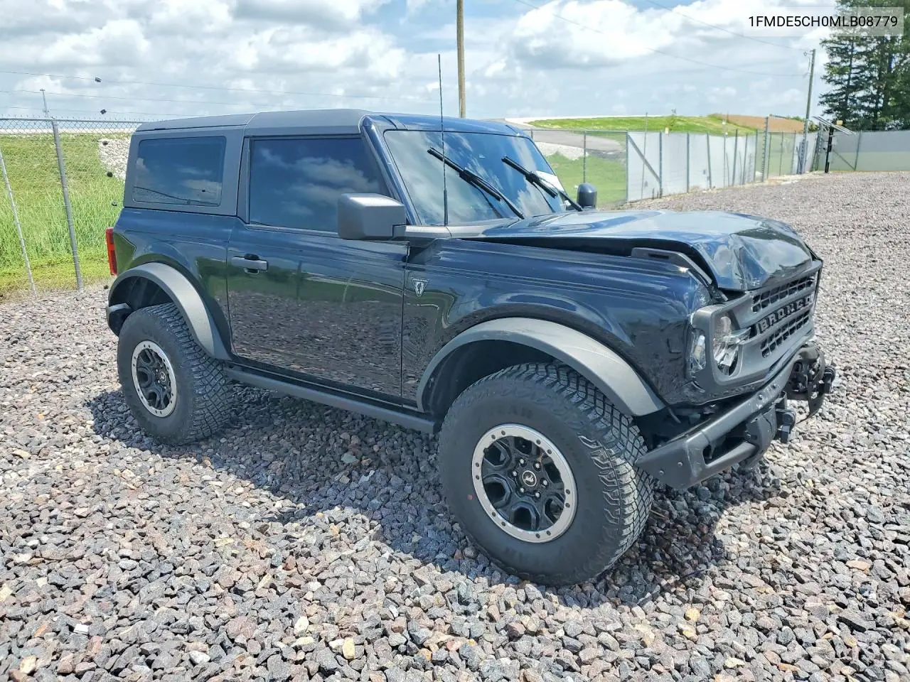 2021 Ford Bronco Base VIN: 1FMDE5CH0MLB08779 Lot: 59110316