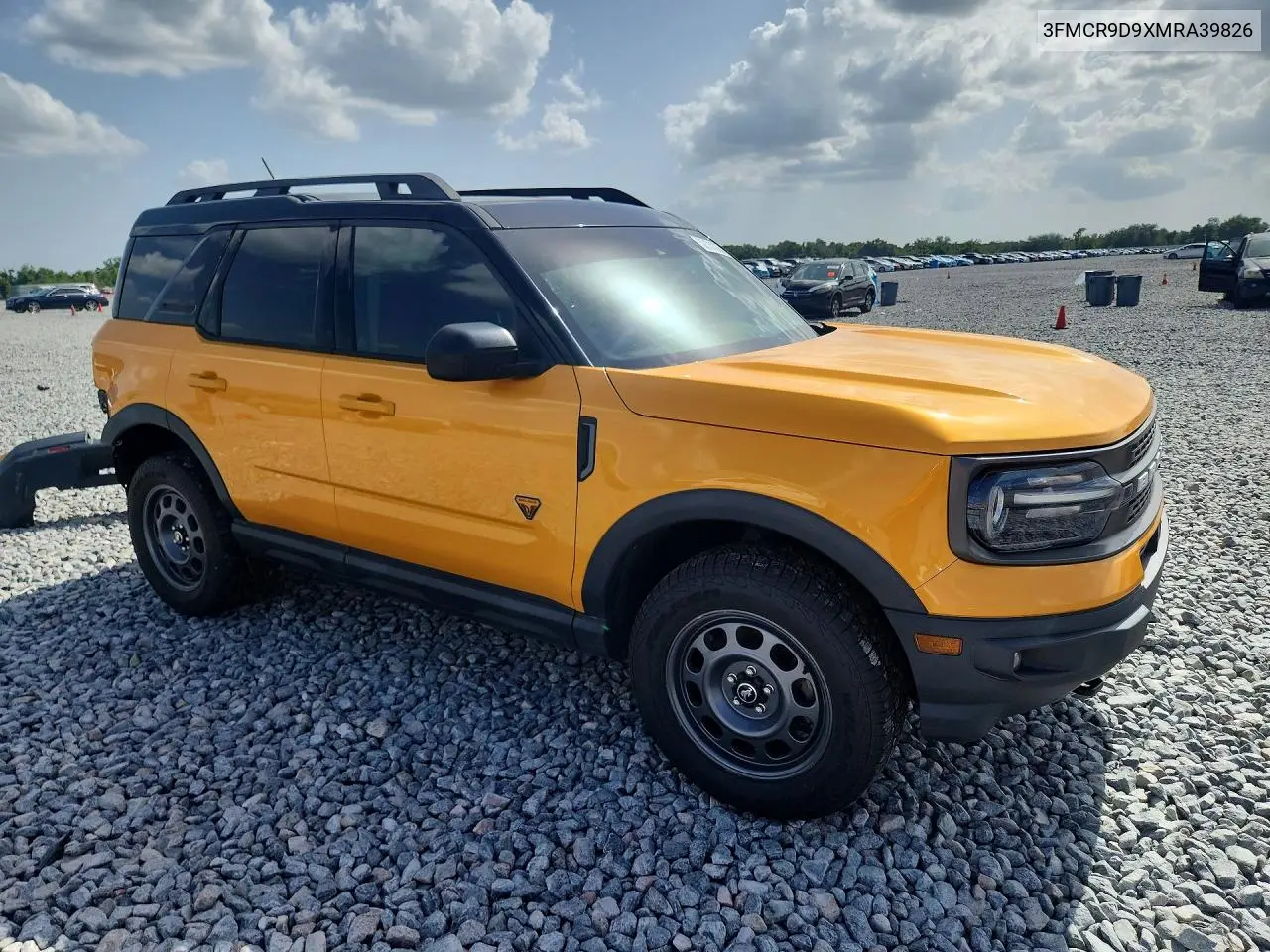 2021 Ford Bronco Sport Badlands VIN: 3FMCR9D9XMRA39826 Lot: 59130236