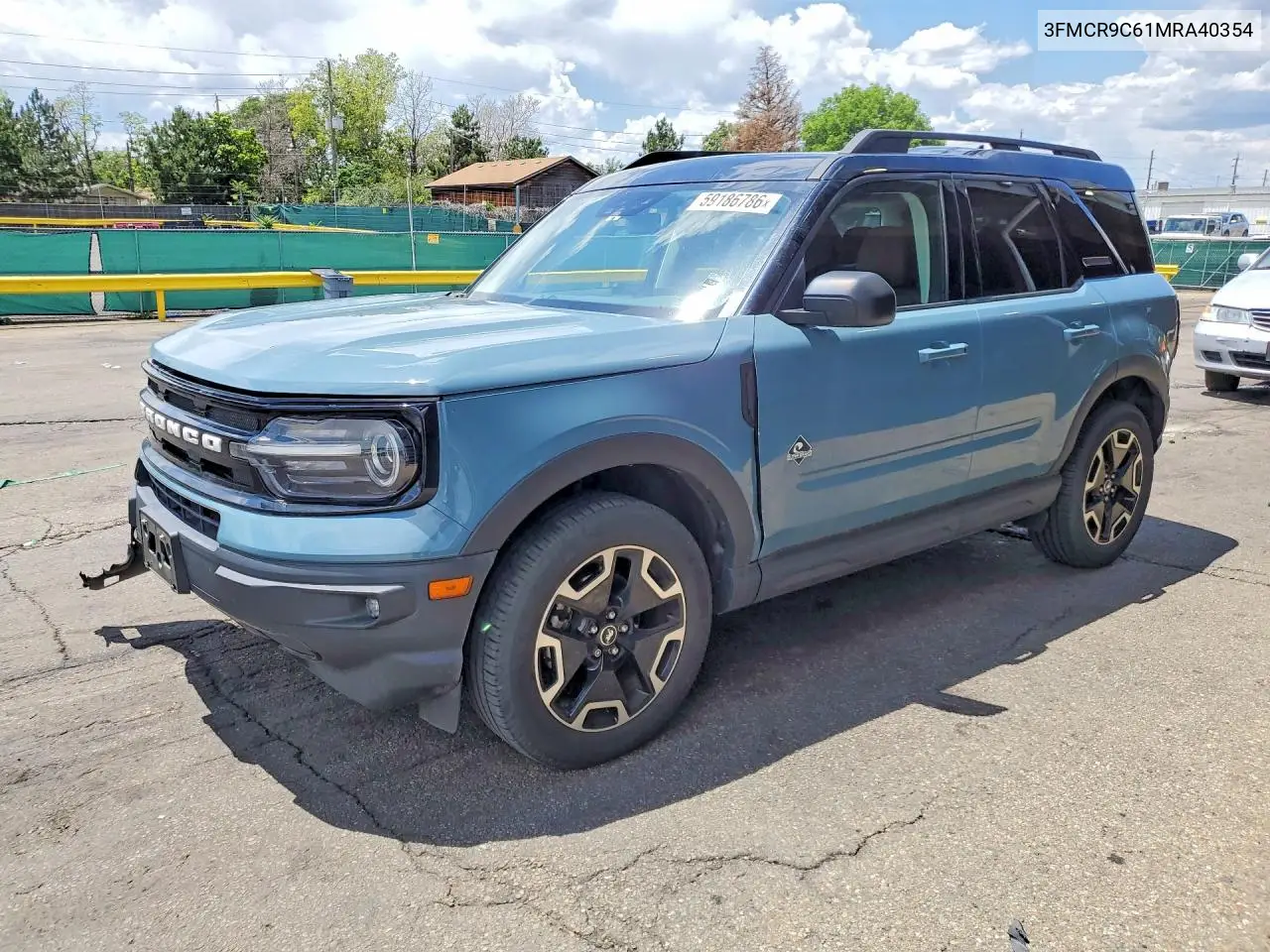 2021 Ford Bronco Sport Outer Banks VIN: 3FMCR9C61MRA40354 Lot: 59186786