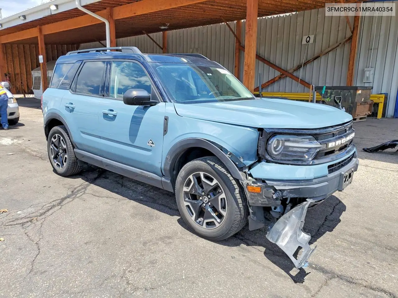 2021 Ford Bronco Sport Outer Banks VIN: 3FMCR9C61MRA40354 Lot: 59186786