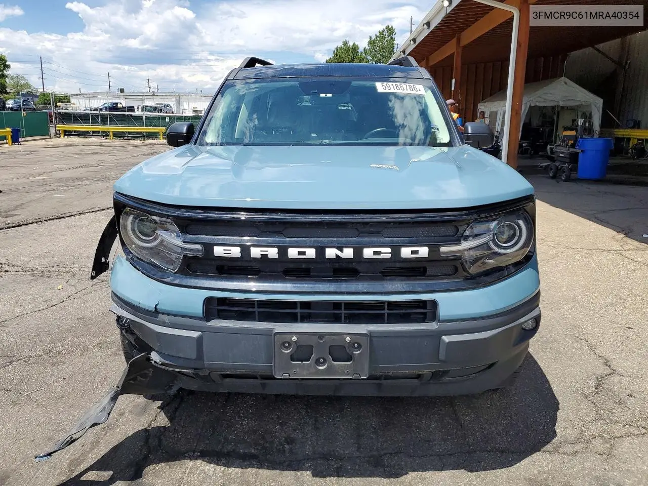 2021 Ford Bronco Sport Outer Banks VIN: 3FMCR9C61MRA40354 Lot: 59186786