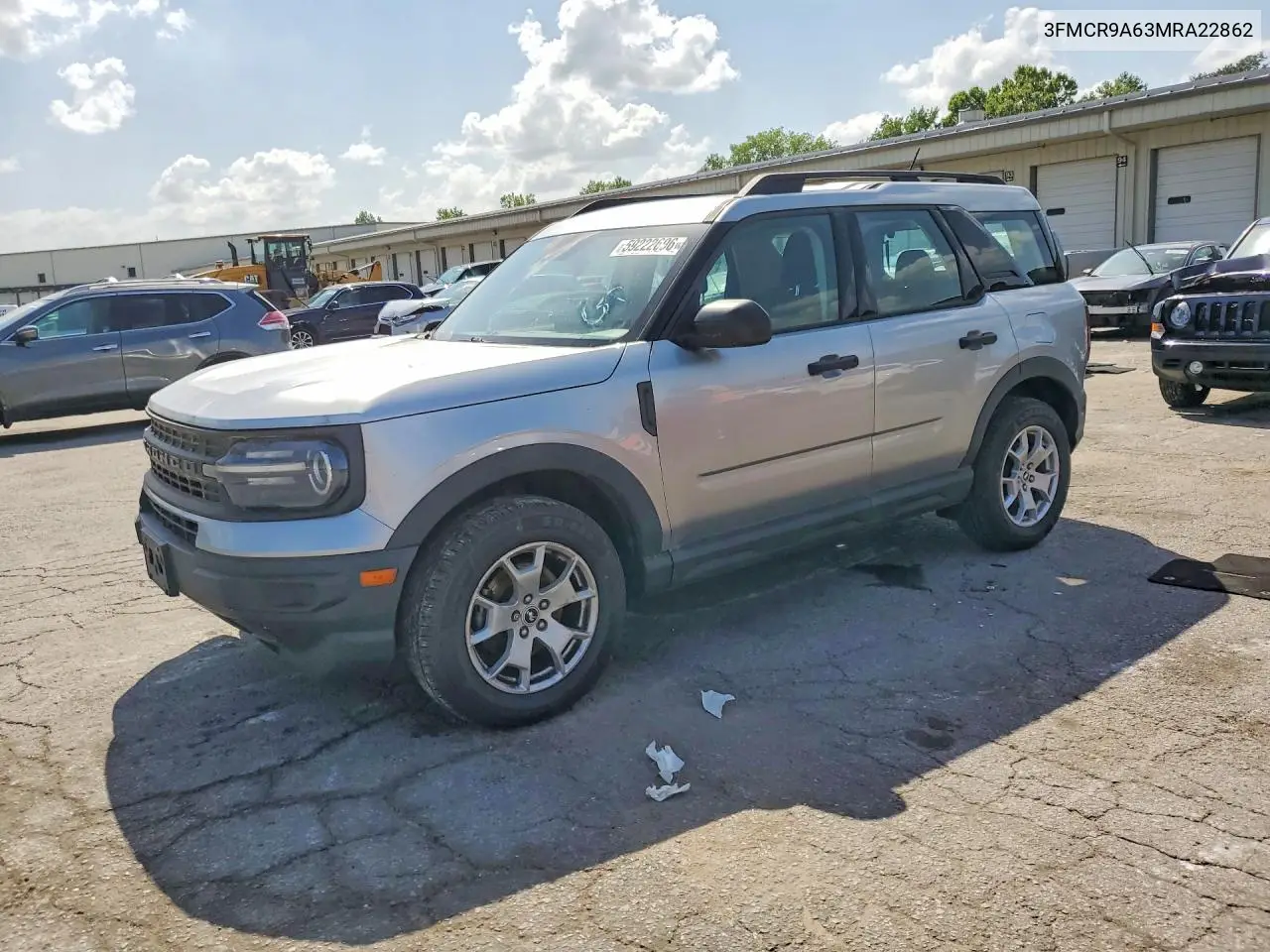 2021 Ford Bronco Sport VIN: 3FMCR9A63MRA22862 Lot: 59222696