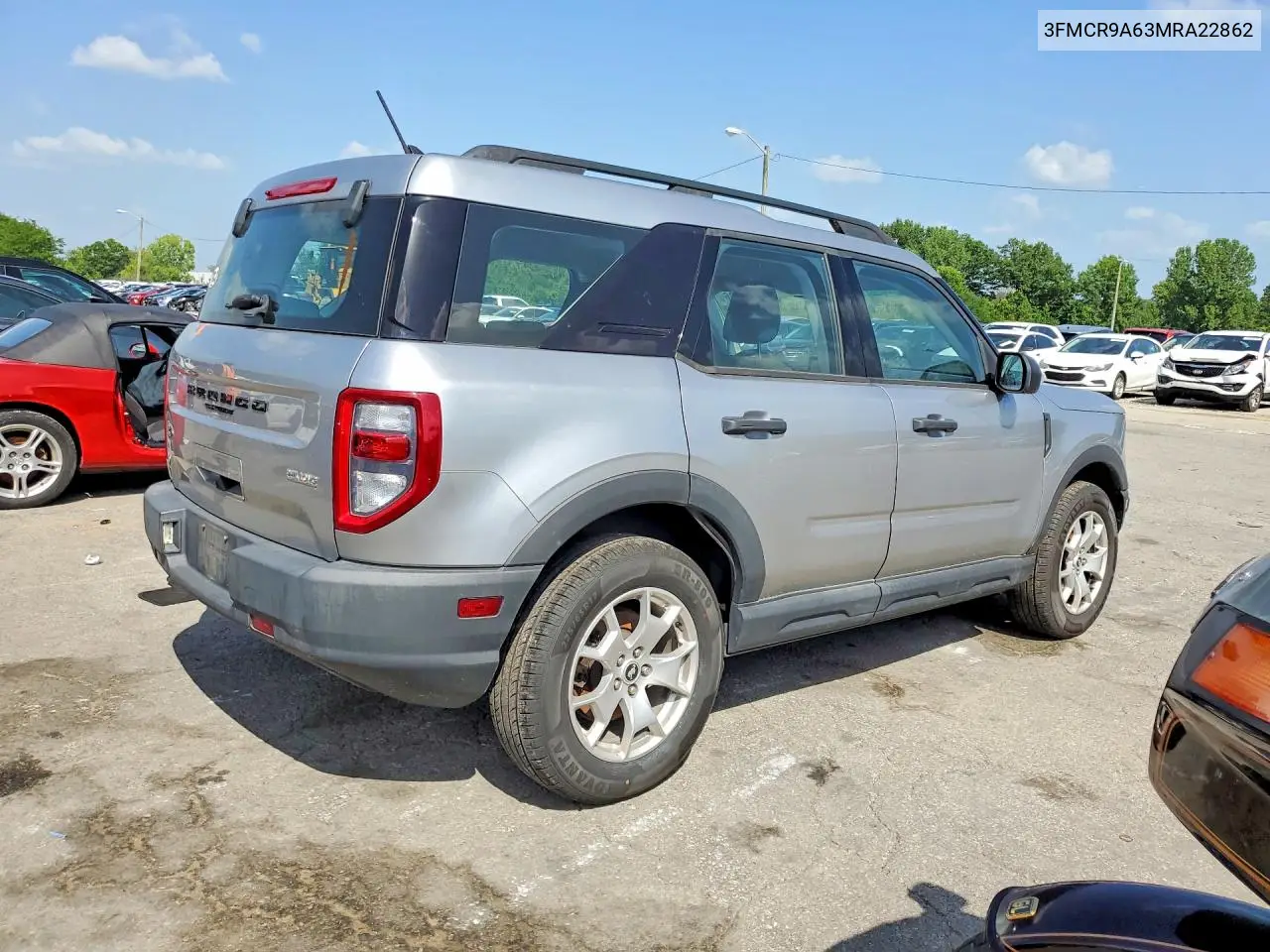 2021 Ford Bronco Sport VIN: 3FMCR9A63MRA22862 Lot: 59222696