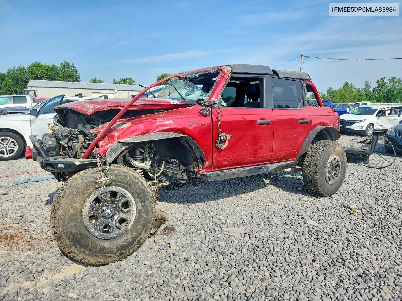 2021 Ford Bronco Base VIN: 1FMEE5DP6MLA88984 Lot: 59732866