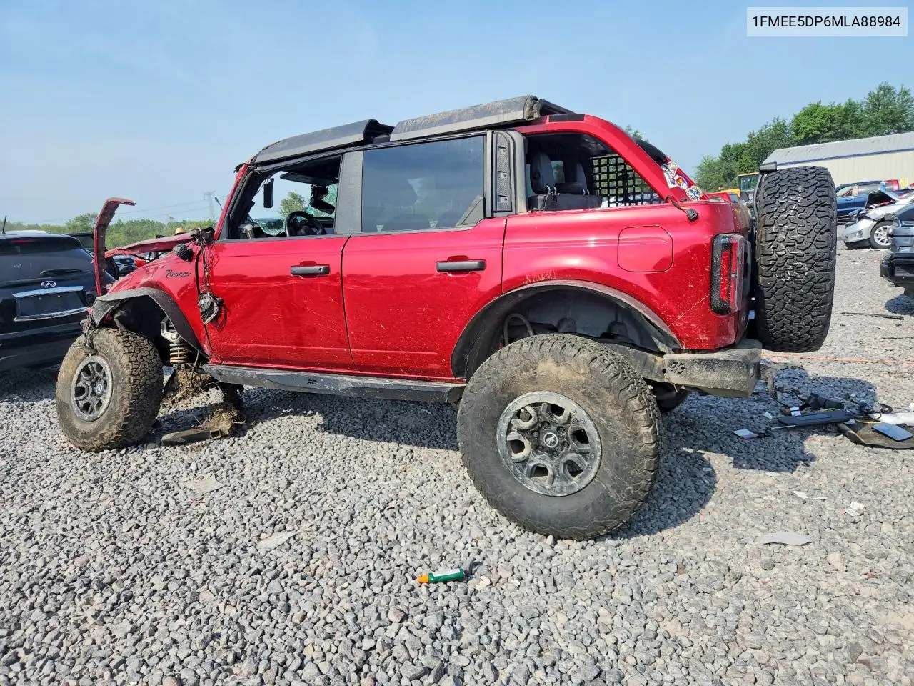 2021 Ford Bronco Base VIN: 1FMEE5DP6MLA88984 Lot: 59732866