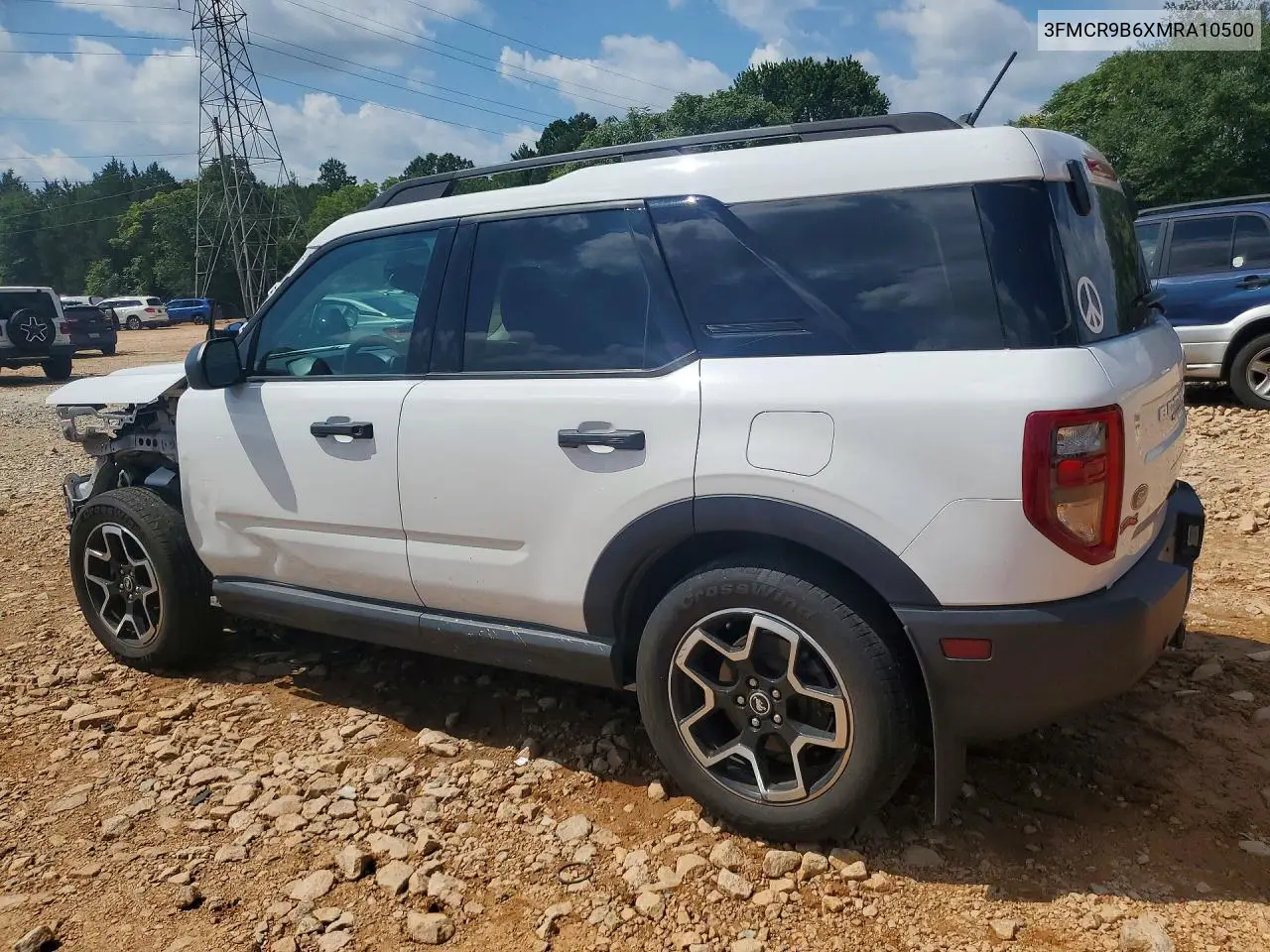2021 Ford Bronco Sport Big Bend VIN: 3FMCR9B6XMRA10500 Lot: 59955286