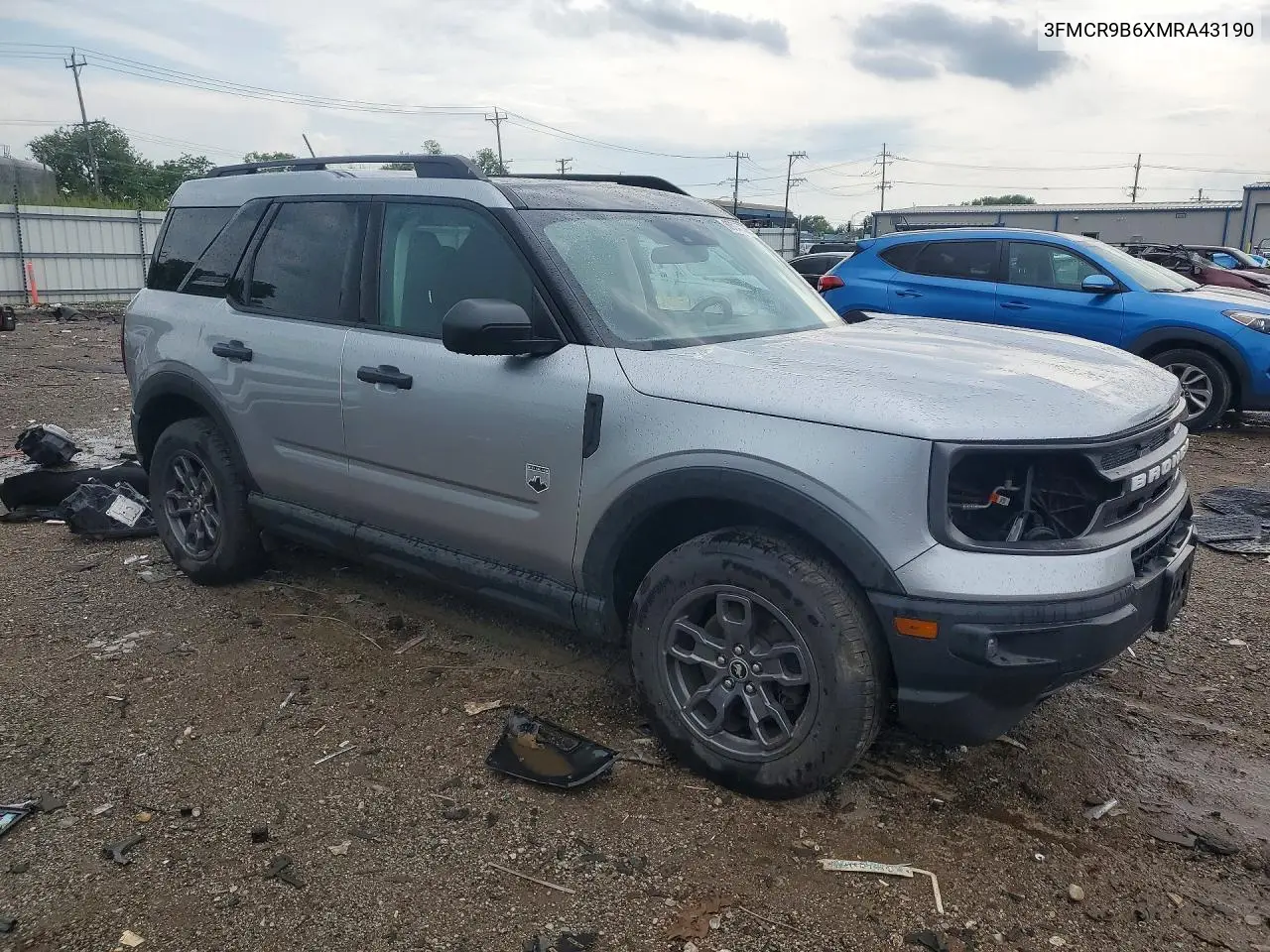 2021 Ford Bronco Sport Big Bend VIN: 3FMCR9B6XMRA43190 Lot: 60040396