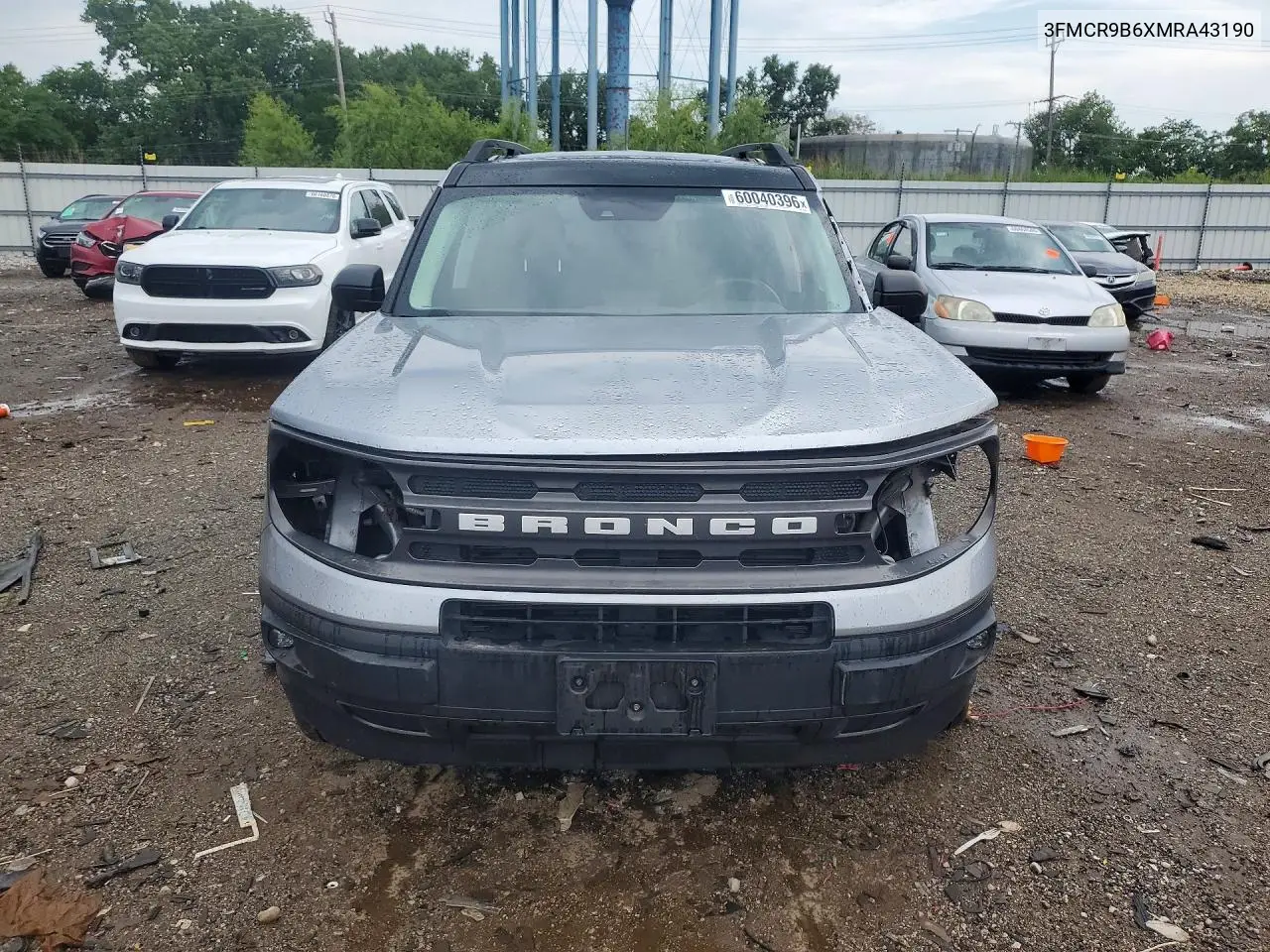 2021 Ford Bronco Sport Big Bend VIN: 3FMCR9B6XMRA43190 Lot: 60040396