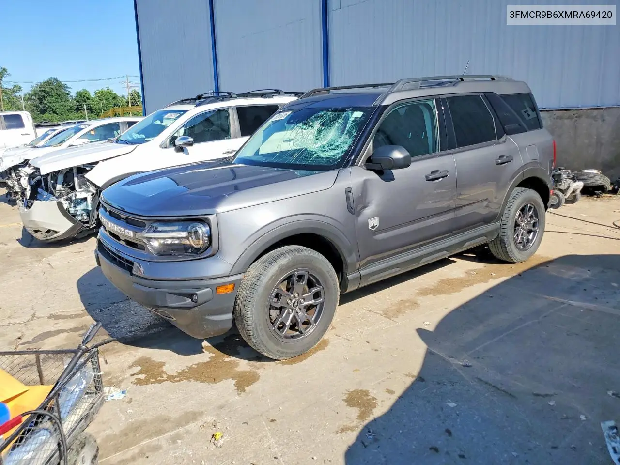 2021 Ford Bronco Sport Big Bend VIN: 3FMCR9B6XMRA69420 Lot: 60042056