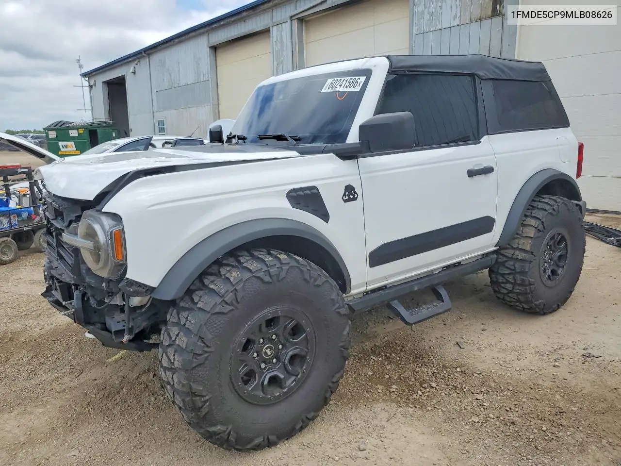 2021 Ford Bronco Base VIN: 1FMDE5CP9MLB08626 Lot: 60241586