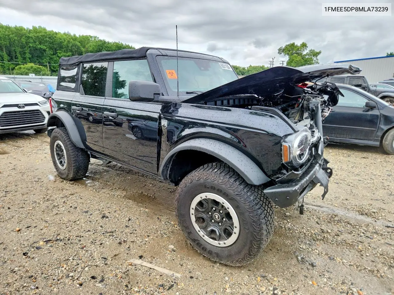 2021 Ford Bronco Base VIN: 1FMEE5DP8MLA73239 Lot: 60311506