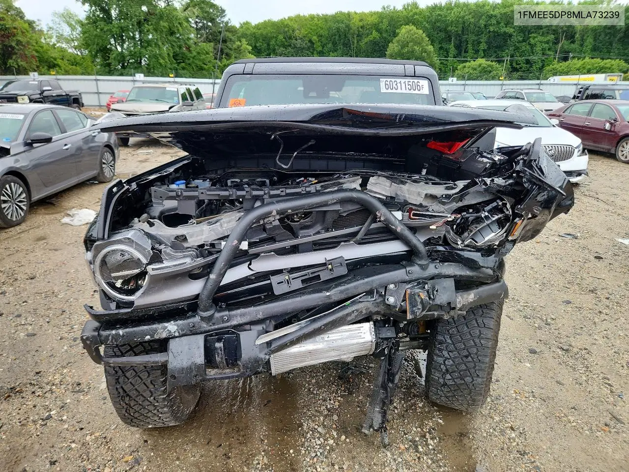 2021 Ford Bronco Base VIN: 1FMEE5DP8MLA73239 Lot: 60311506